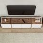 Nordure Lowen Soporte para TV Blanco y Pino Atlántico